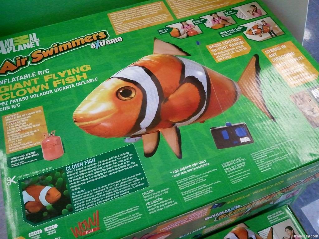 2011 new inflatable helium RC flying fish wholesale NO FREIGHT