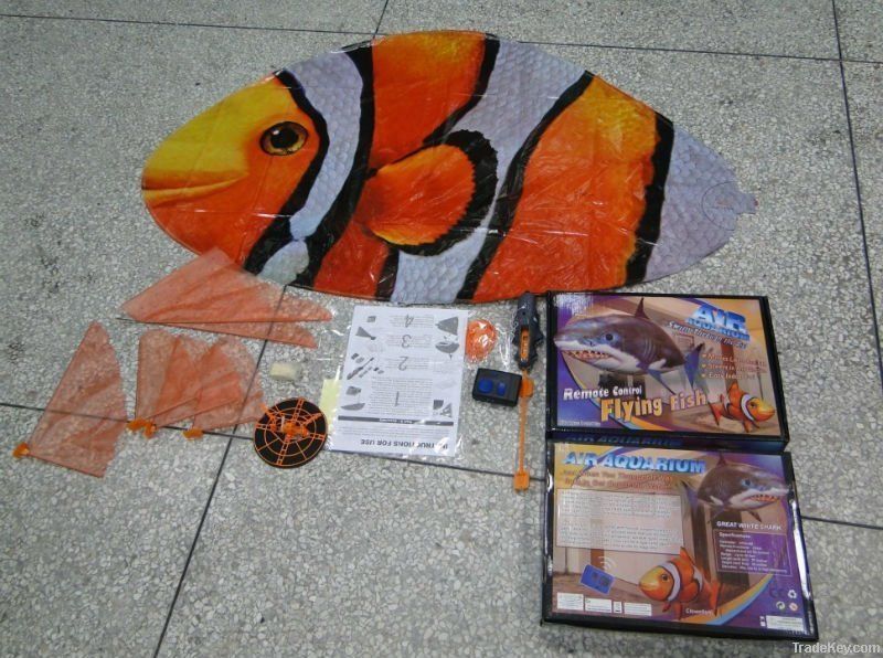 XMAS gifts, Free shipping, RC air swimmers Shark/Clownfish.CHEAP PRICE.