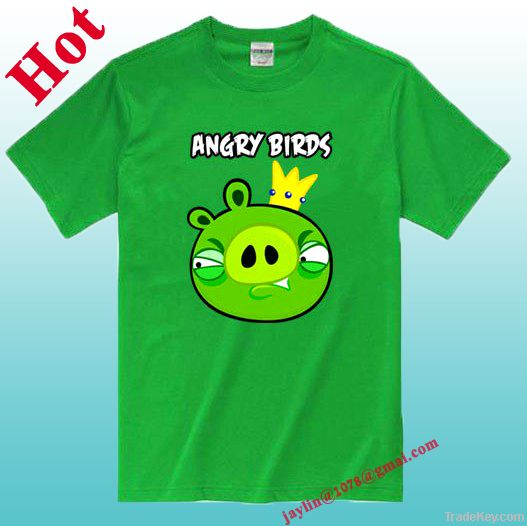 2011 Best-selling Cartoon Printed Ace's clothes O-neck t shirt with 10