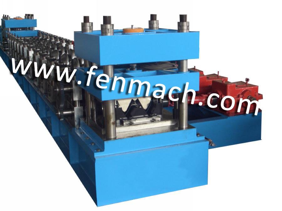 three waves guard rail forming machine