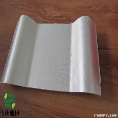 Eco-friendly straw fiber aluminum foil roof tiles