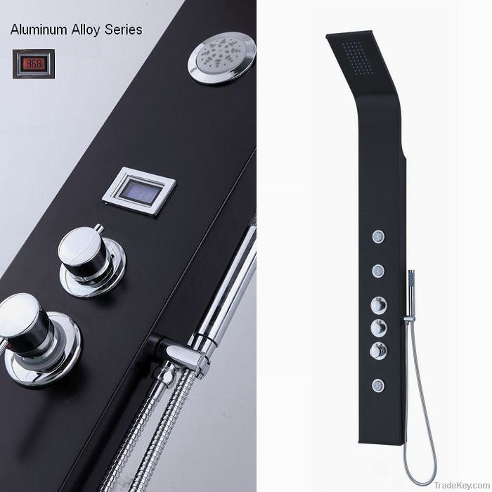 The Black Bathroom Aluminum Shower Panel Column