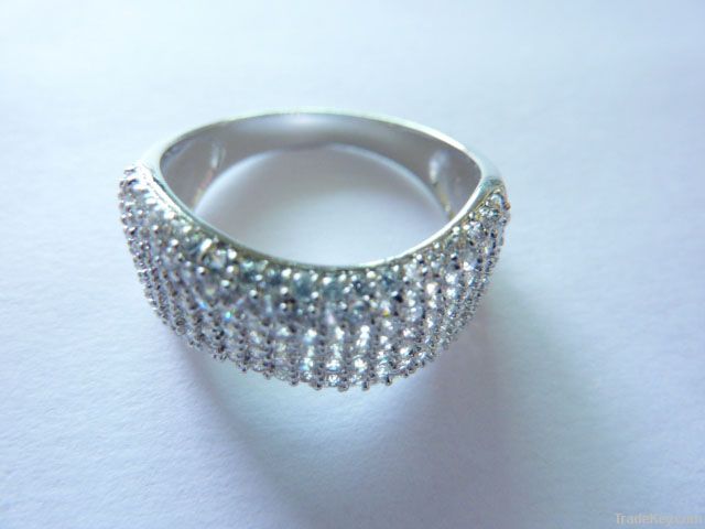 Silver Wax-set Ring