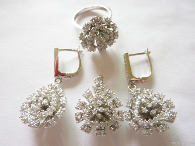 Silver Wax setting Jewelry