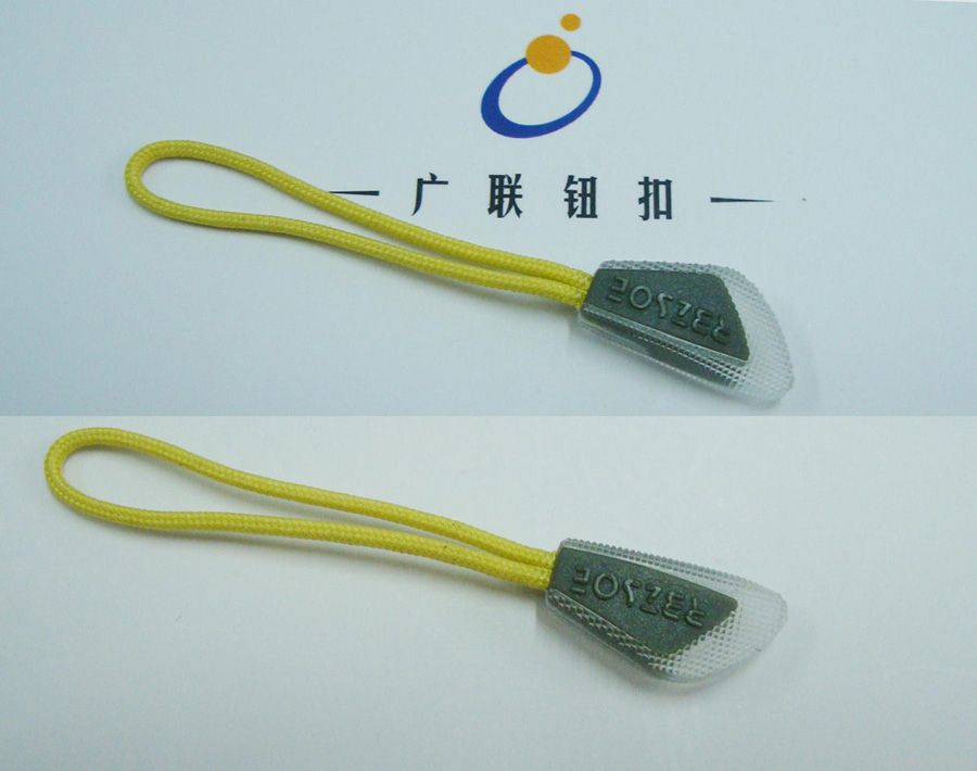 OEKO metal/PU/PVC clothing bag zipper puller