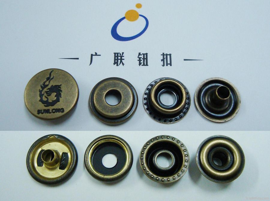 OEKO metal brass snap fastener button