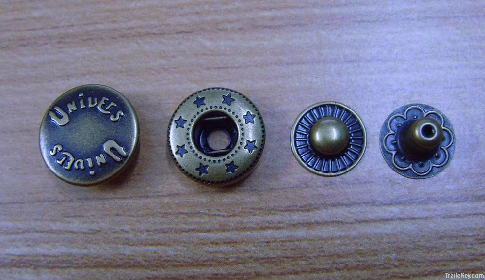 OEKO metal brass snap fastener button