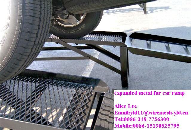 expanded metal for car ramp or walkway