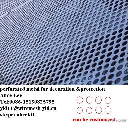 aluminum perforated metal for building decoration