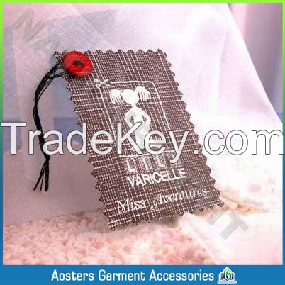 fashion paper hang tag for garment