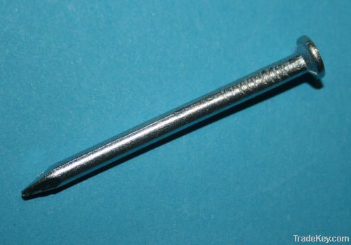 smooth shank electro galvanized concrete nail