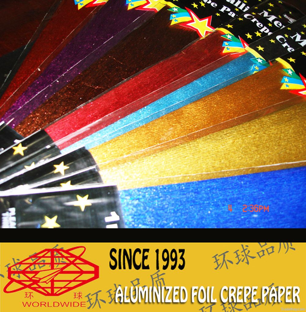 ALUMINIZED CREPE PAPER