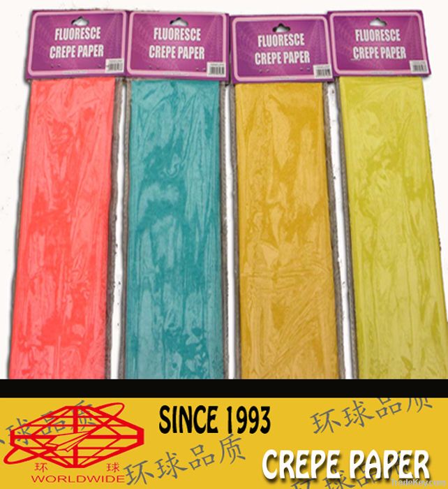 FLUORESCENT CREPE PAPER