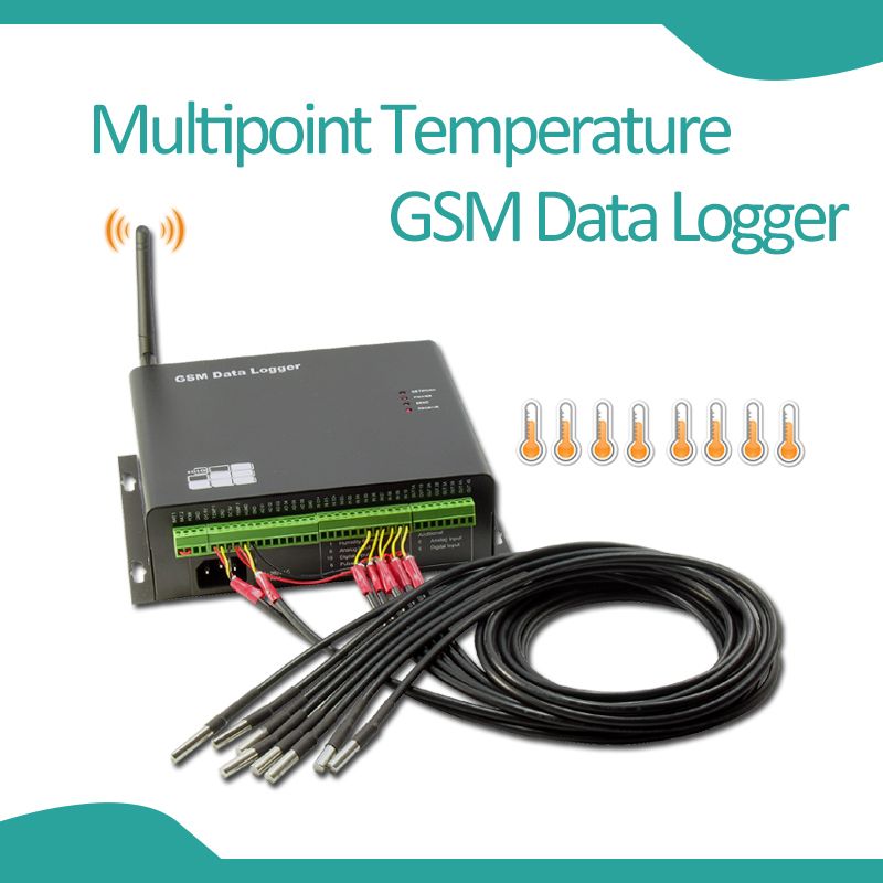 Data Logger with multipoint sensors &amp;amp; GSM module