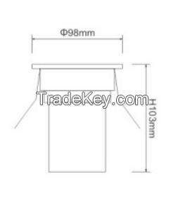 CE RoHS COB 7w LED Downlight made in china