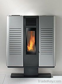 Compact Pellet Stove Air Heating