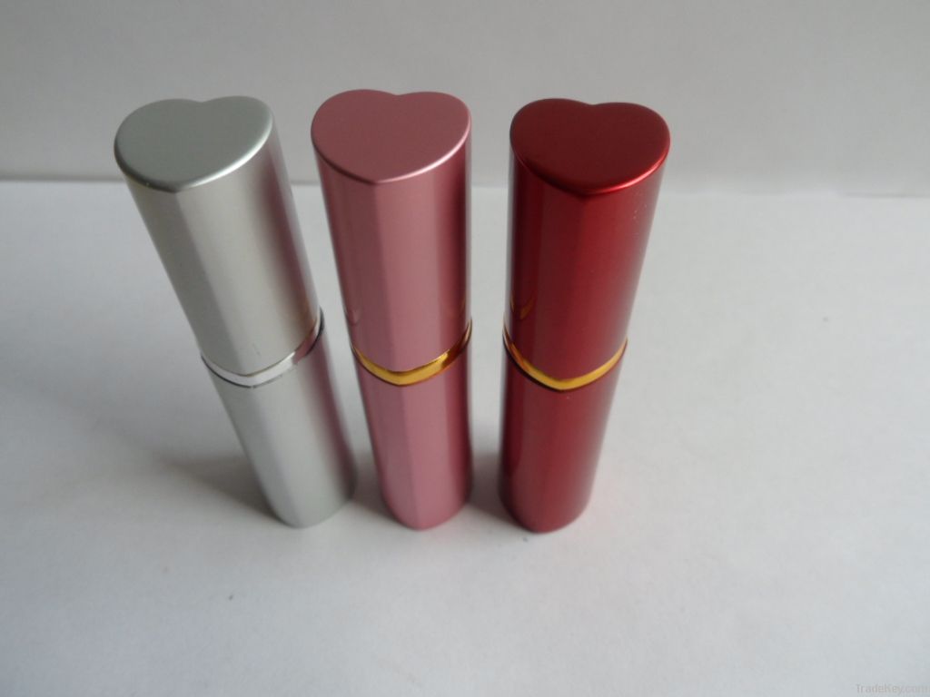 heart shape refillable aluminium perfume atomizer