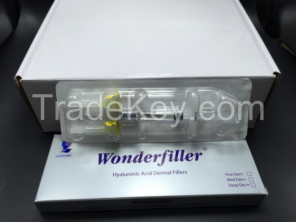 pure BDDE  cross-linked hyaluronic acid based dermal filler for wrinkle removing