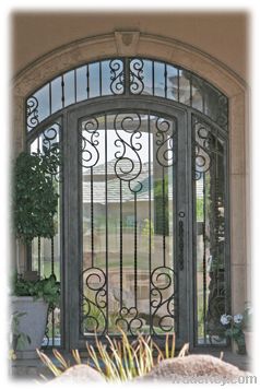 Wrought iron door design