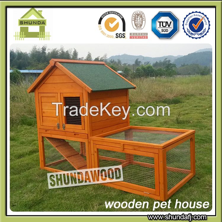 SDR018 Wooden Rabbit House Rabbit Hutch Rabbit Cage with Extension Run