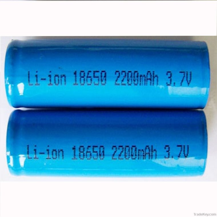 ICR18650/LIR18650  3.7v 2200mah