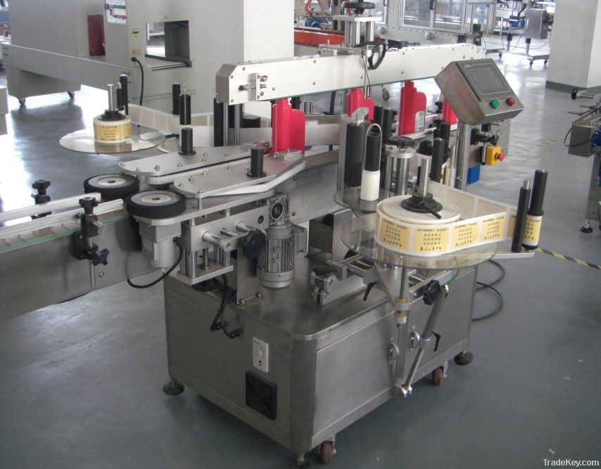 Front and Back Bottle Label Applicator Machine