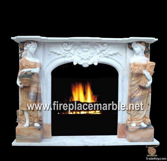 Statue Carved Fireplace-02