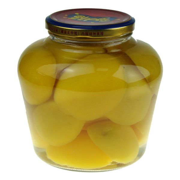 Canned yellow peach