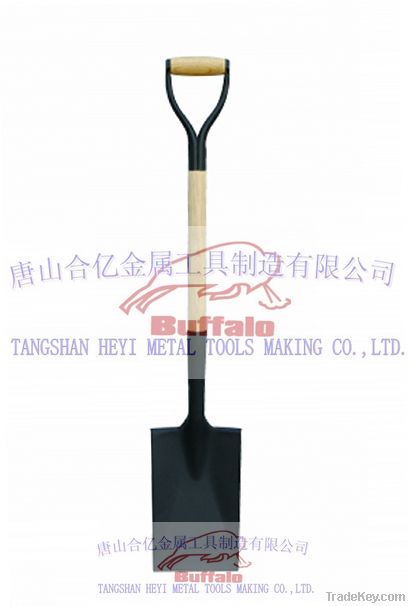 shovel with  wood handle