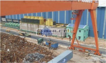 EOT Hydraulic Bucket Double Girder Overhead Gantry Crane with Grab