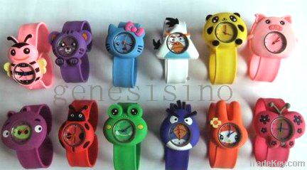 Silicone watch strap, wristband watch , Canton children watch