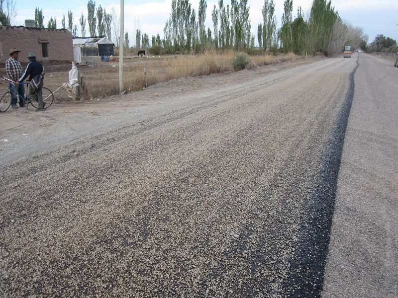 synchronous chip sealer working in Argentina