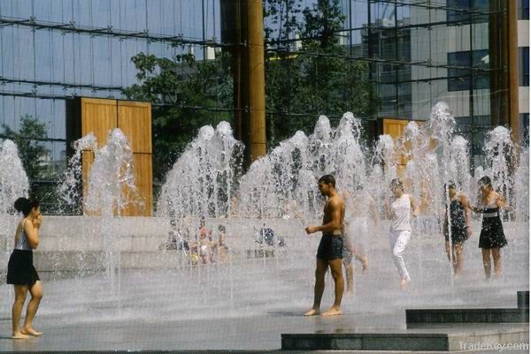 Dry type music fountain