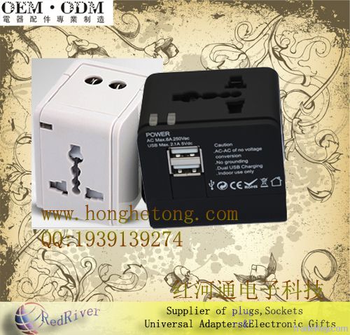 Multi Functional Universal USB Travel/Home/Wall Charger Power Adapter