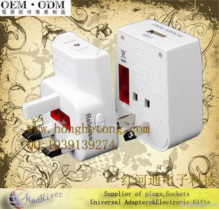 Worldwide Travel Adapter with USB