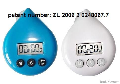 Water drop shower timer