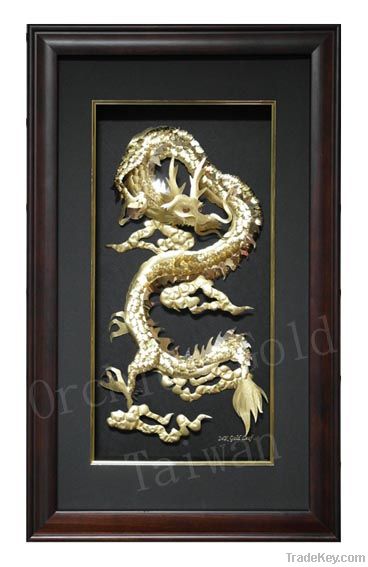 24K Gold Foil Dragon