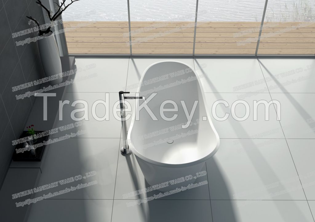 8613-Modern Freestanding  Resin Stone Bathtub Artificial Stone Bathtub-JINGZUN.jpg