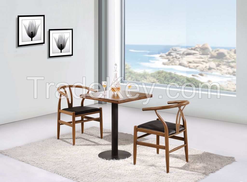 Dining chair wood / Y wood chair / Wishbone stools