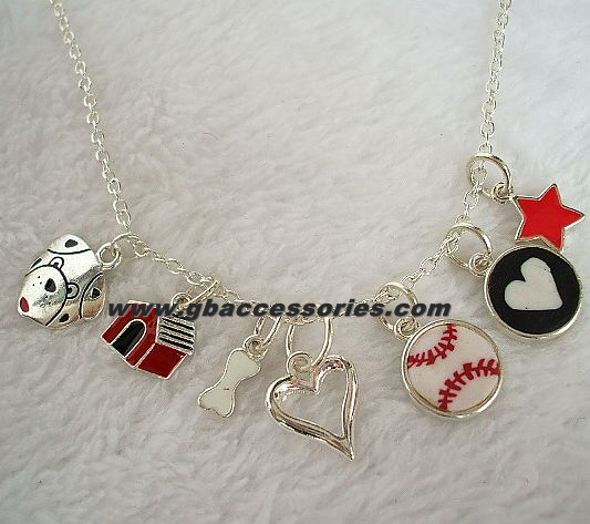 Bracelet Charms with house, bone, heart, star