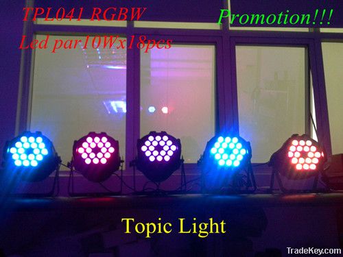 Hot sale!!! Led par light stage lighting 10W*18pcs