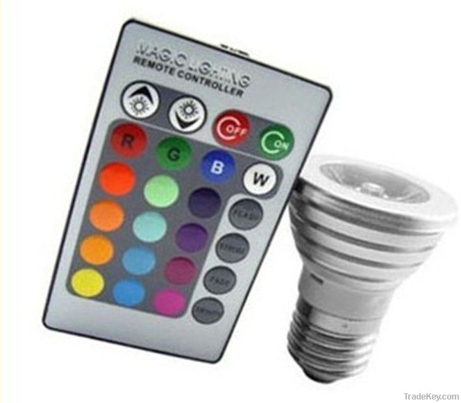 Remote Control LED Bulb Lamp 16 Color Spot