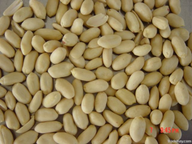 Blanched peanut kernels