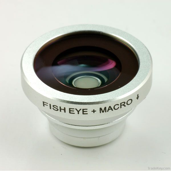 180 Degree Fisheye+Macro lens for iphone 5, iphone 4S/4