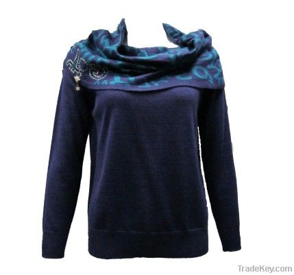 Women' s fashion wool sweater 2012