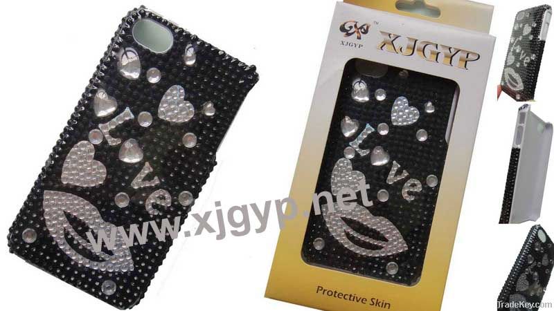 Hot Sticker with Iphone Case -- Mobile Phone Crystal Stickers