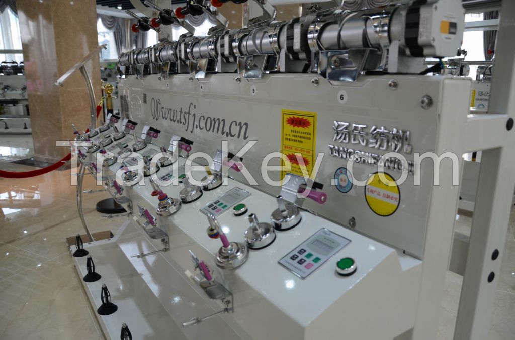 Yarn Rewinding Machine with Waxing