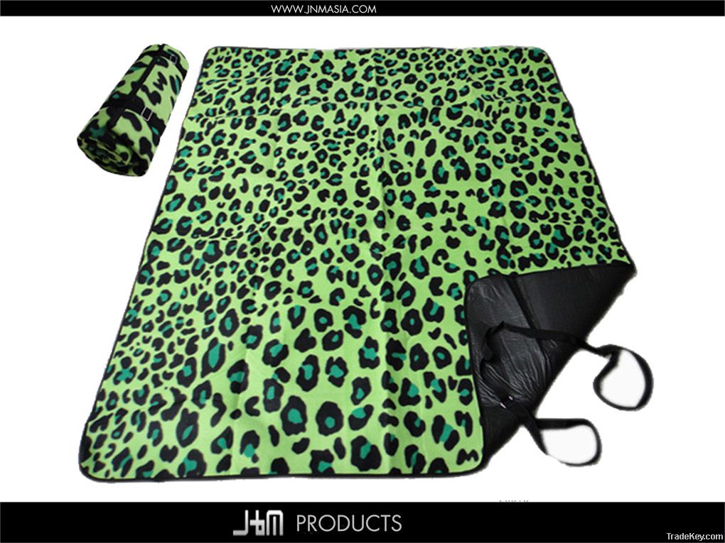 2012 Water-proof Fleece Picnic Rug with PVC Backing Blanket