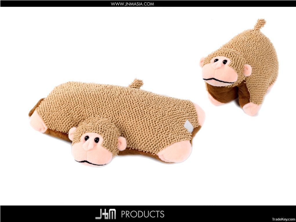 2012 New 3D Animal Toy Cushion 2 in 1