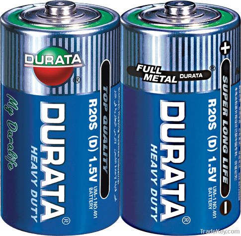 DURATA EXTRA HEAVY DUTY BATTERY R20S-METAL JACKET